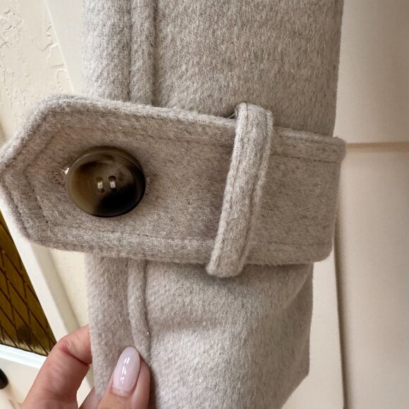 Crescent Belted Wool Coat - M - Picture 3 of 5